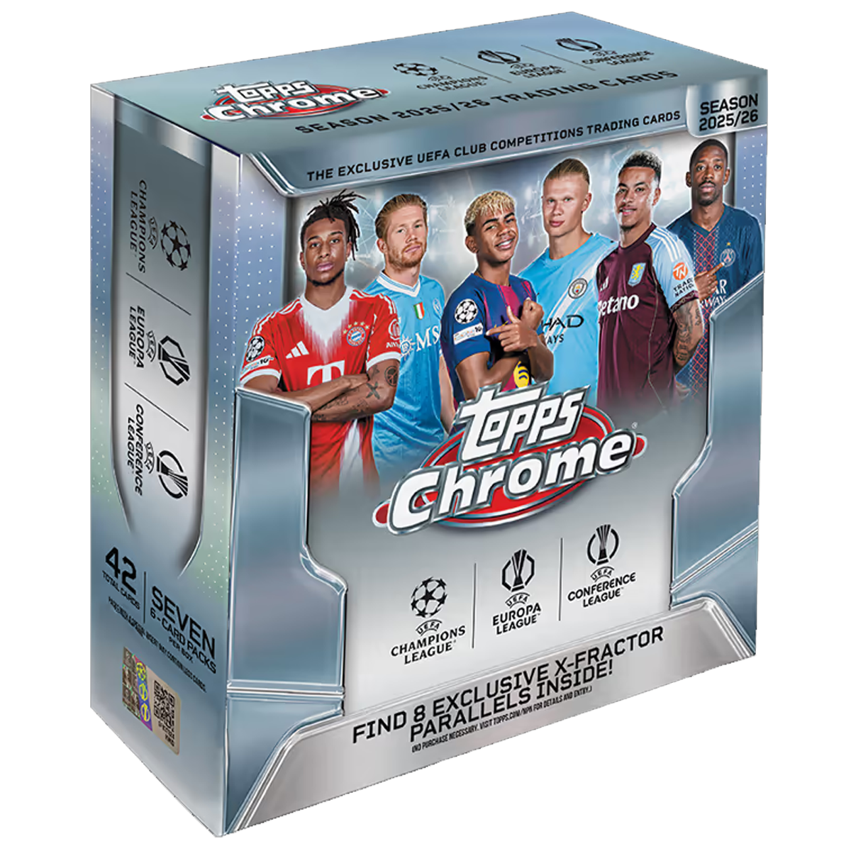 Topps Chrome UEFA Club Competitions 2025/26 Mega