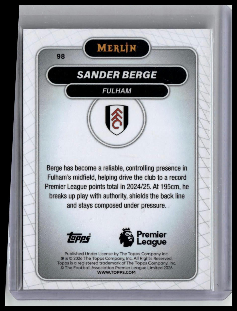 Topps Merlin Premier League 2025/26 Sander Berge /75