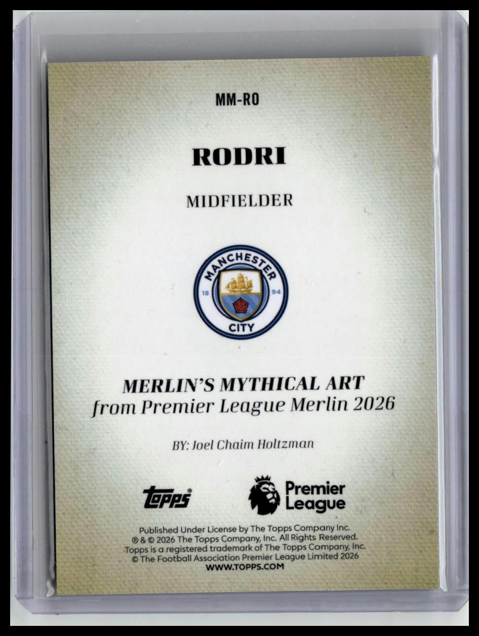 Topps Merlin Premier League 2025/26 Mythical Art Rodri /25