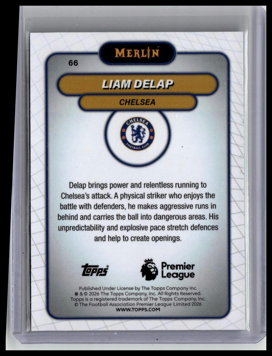 Topps Merlin Premier League 2025/26 Liam Delap /199