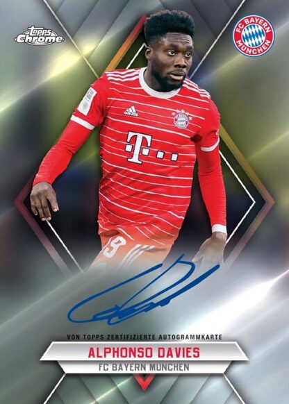 Topps Chrome FC Bayern Munchen Soccer Hobby Box 2022/23 - Einzelkarte (On-Card Autogramm) – Bild 4