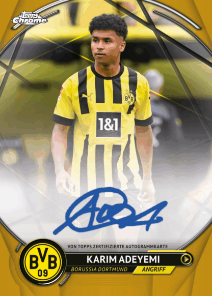 Topps BVB Chrome 2022/23 - On-Card Autogramm – Bild 2