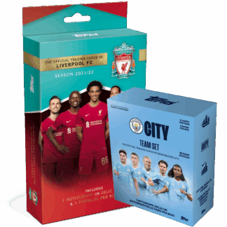 Bundle - Topps Liverpool FC Team Set 2021/22 x Topps Manchester City Team Set 2023/24