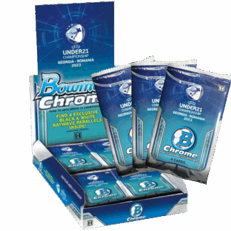 Bundle - Topps Bowman Chrome Road to UEFA Under 21 European Championship Soccer 2022 Lite x 3x Topps Bowman Chrome Road to UEFA Under 21 European Championship Soccer 2022 Hobby Einzelpack