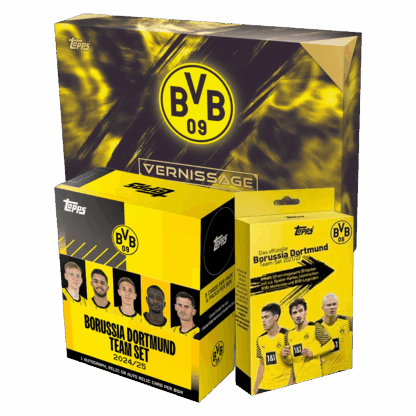 Bundle - 1x Topps Borussia Dortmund Vernissage 2023/24 x 1x Topps Borussia Dortmund Team Set 2024/25 x 1x Topps Borussia Dortmund Team Set 2021/22