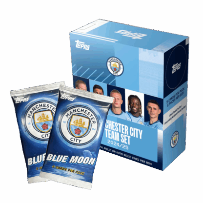 Bundle - Topps Manchester City Team Set 2024/25 x 2x Topps Blue Moon Manchester City 2024/25 Einzelpack