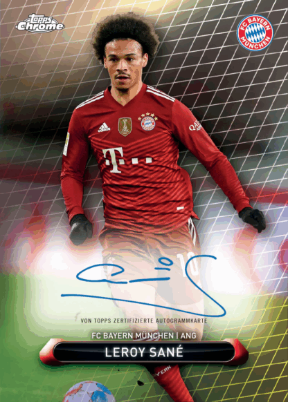 Topps Bayern München Chrome Box 2022 - On-Card Autogramm + Numbered Parallel – Bild 3