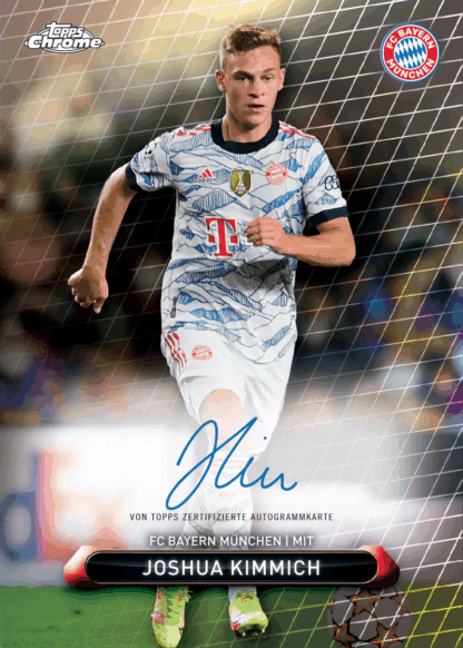 Topps Bayern München Chrome Box 2022 - On-Card Autogramm + Numbered Parallel – Bild 4