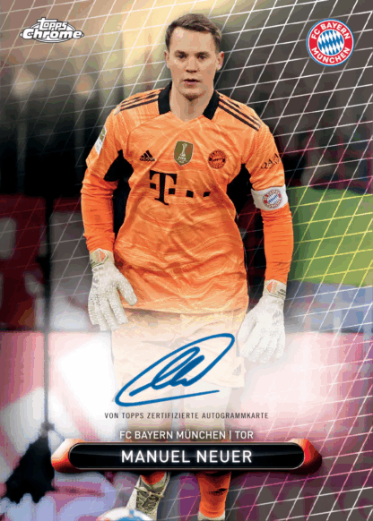 Topps Bayern München Chrome Box 2022 - On-Card Autogramm + Numbered Parallel – Bild 6