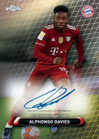Topps Bayern München Chrome Box 2022 - On-Card Autogramm + Numbered Parallel – Bild 7