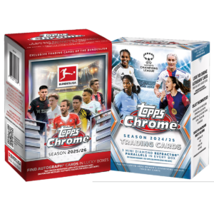 Bundle - Topps Chrome Bundesliga 2025/26 Value + Topps Chrome UEFA Womens Champions League 2024/25 Blaster