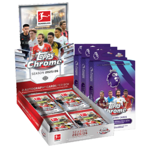 Bundle - Topps Chrome Bundesliga 2025/26 Hobby + 3x Topps Chrome Premier League Soccer 2025/26 Hanger